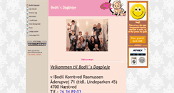 Desktop Screenshot of bodils-dagpleje.dk